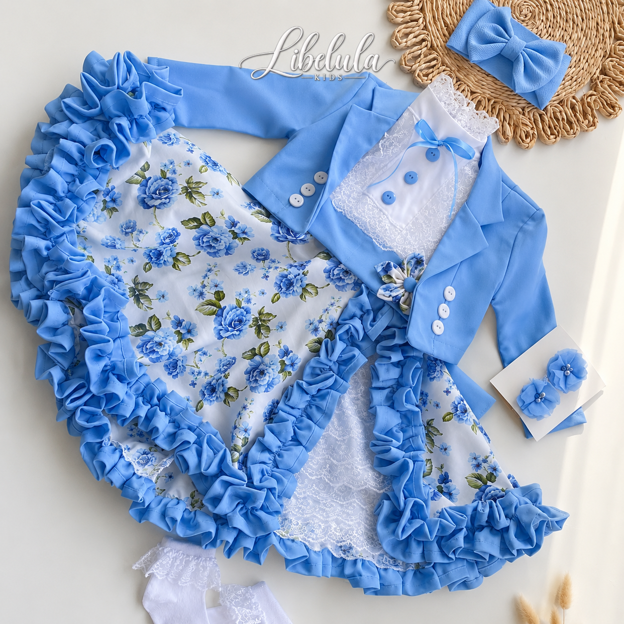 Vestido Huasita elegante + chaqueta
