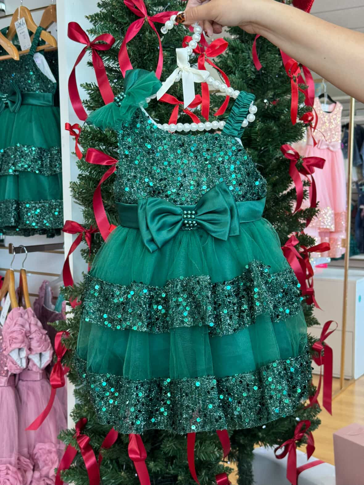 Vestido lujo Lucia verde