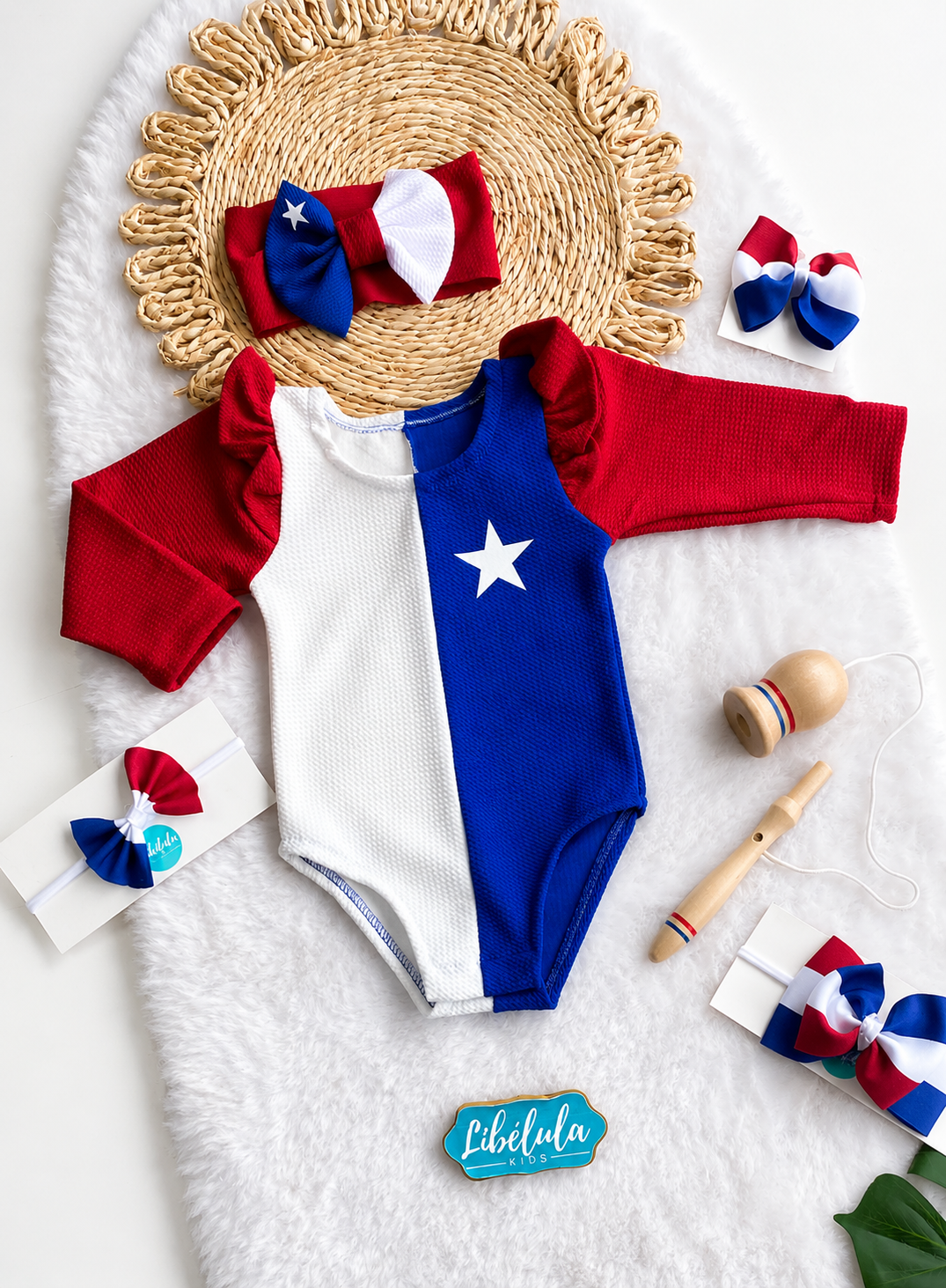 Body + cintillo bandera chilena