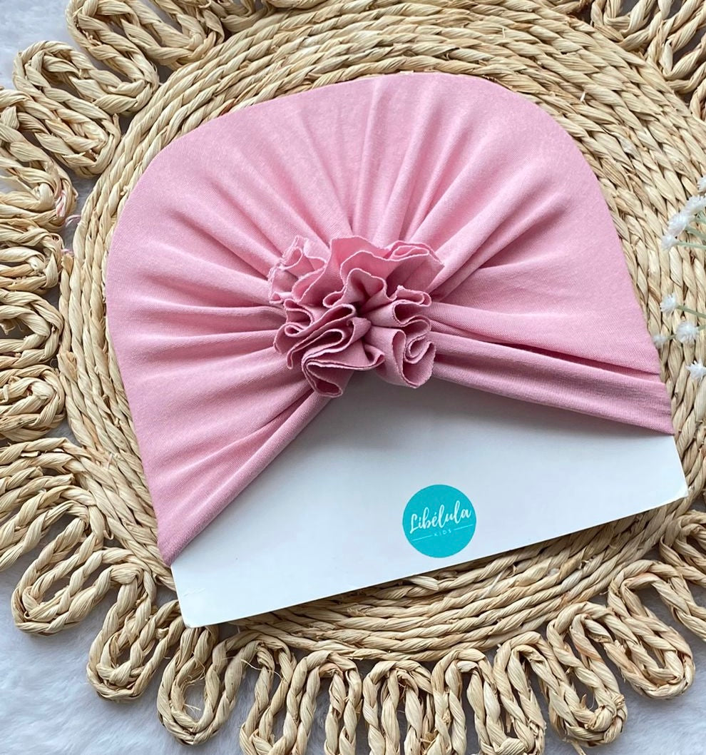 Turbante Palo de Rosa algodon