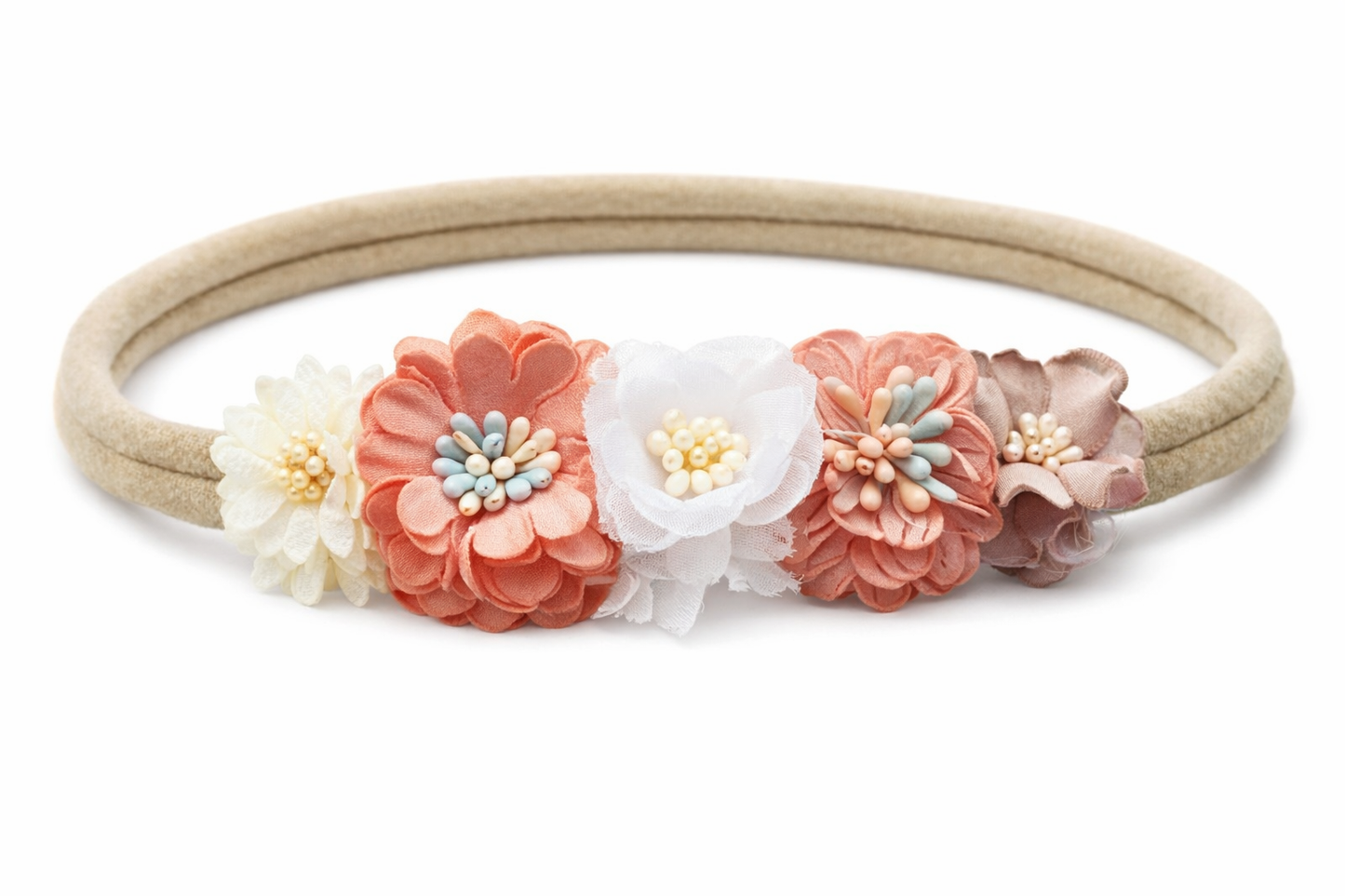 Diadema flores bebé