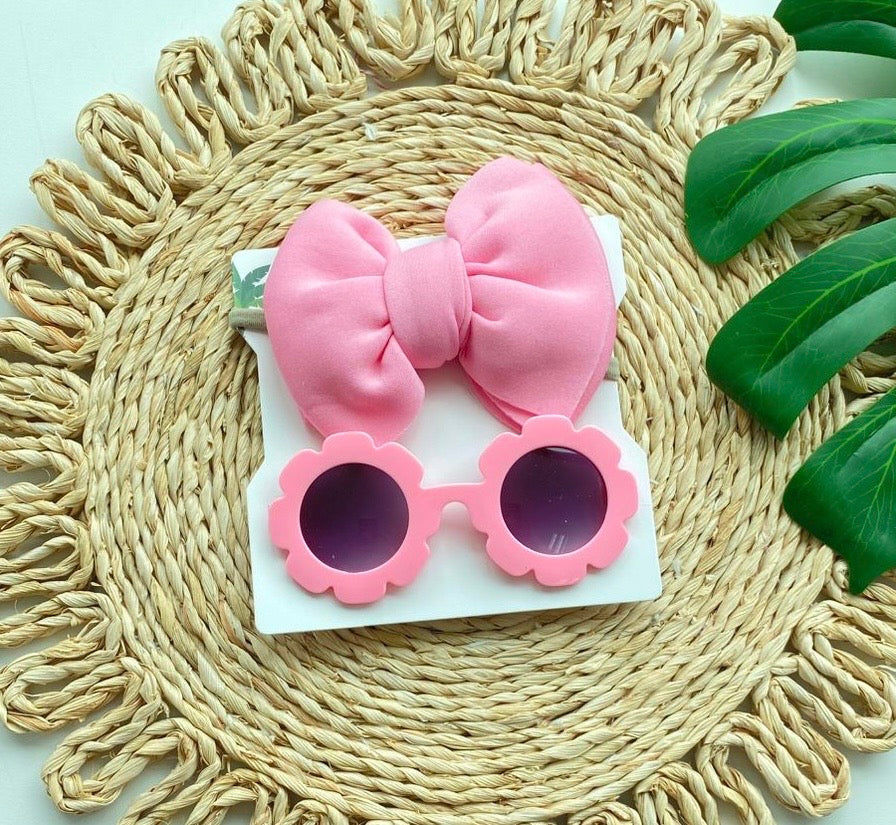 Set lentes flor + diadema