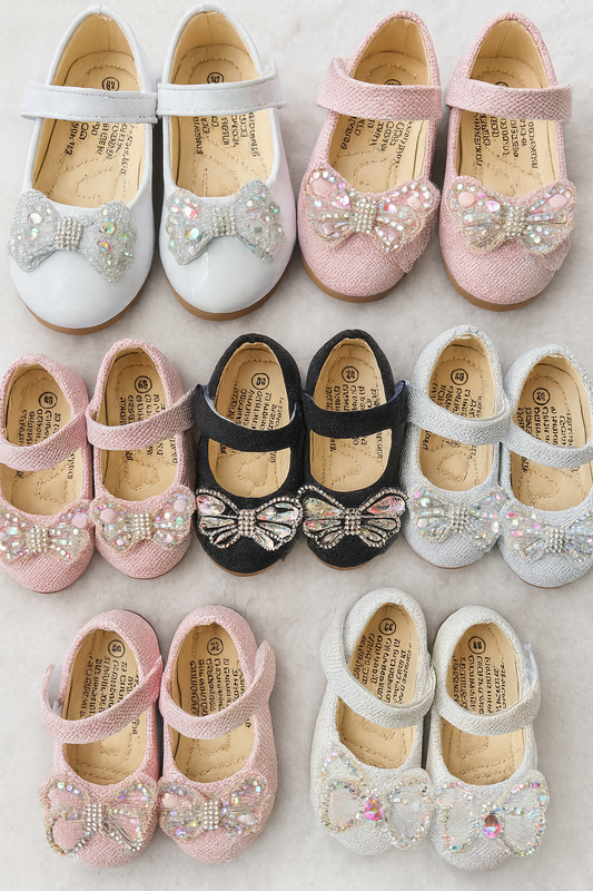 Zapatillas charol cristales