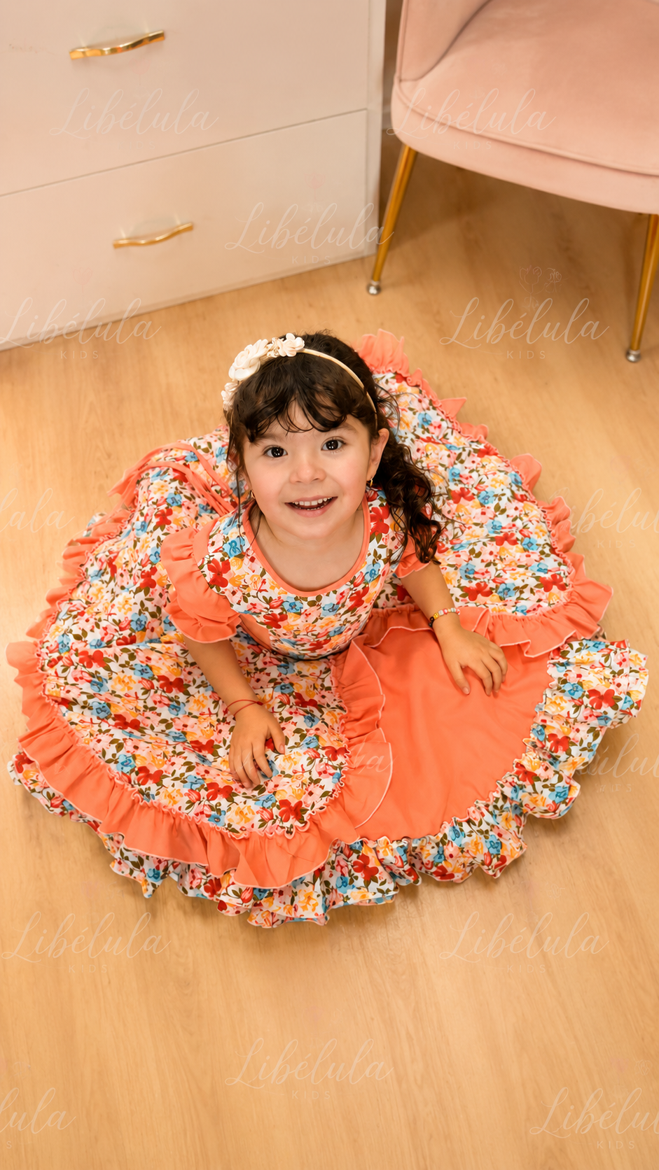 Vestido  Huasita con falso