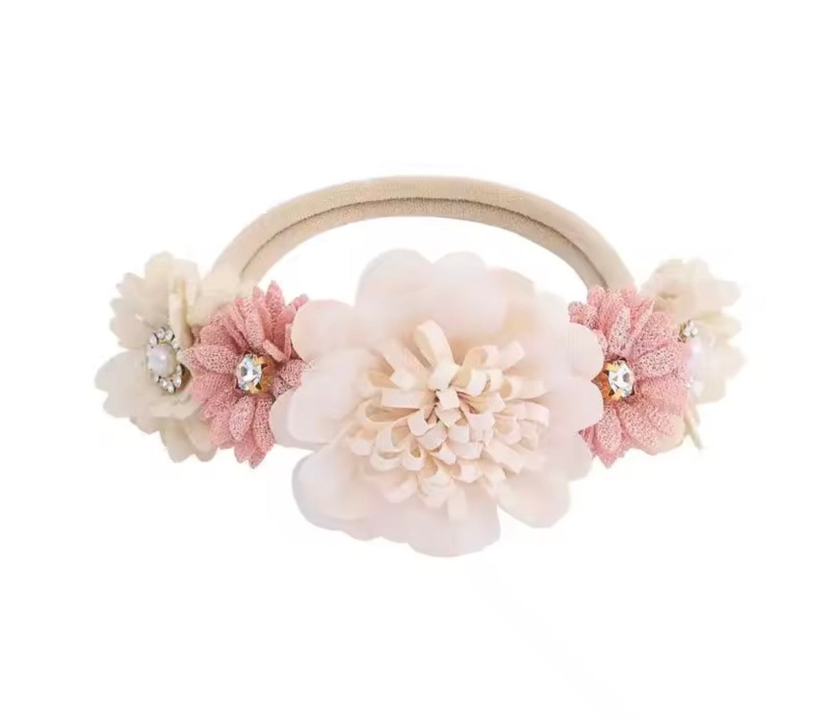 Diadema flores bebé