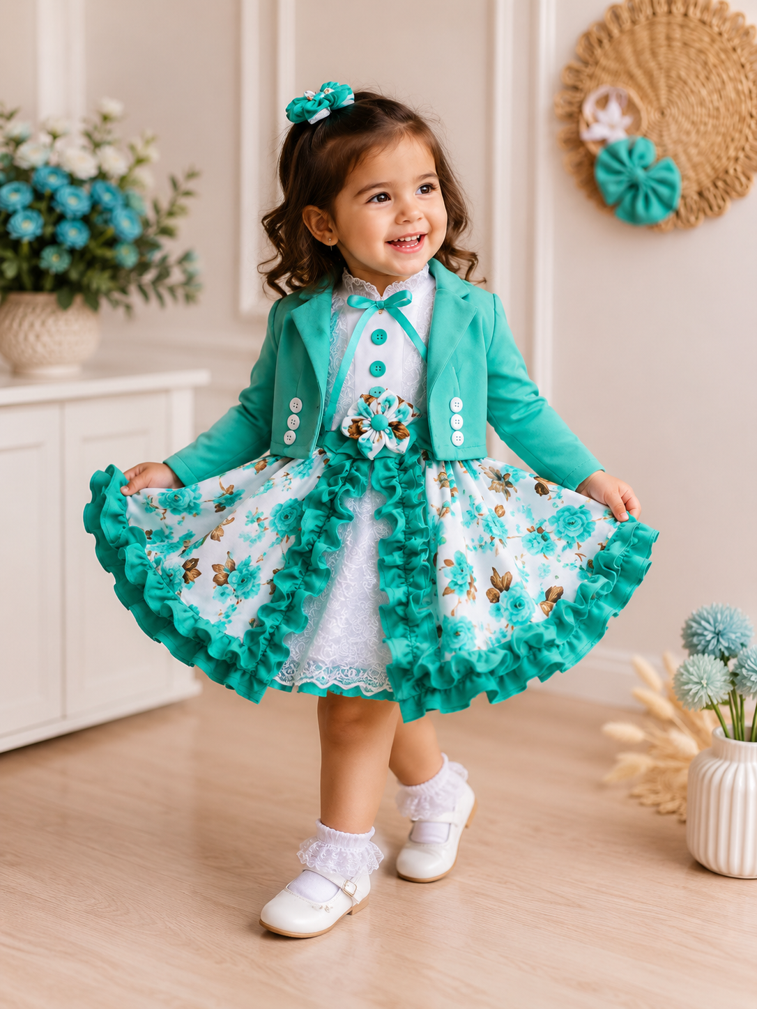 Vestido Huasita elegante + chaqueta