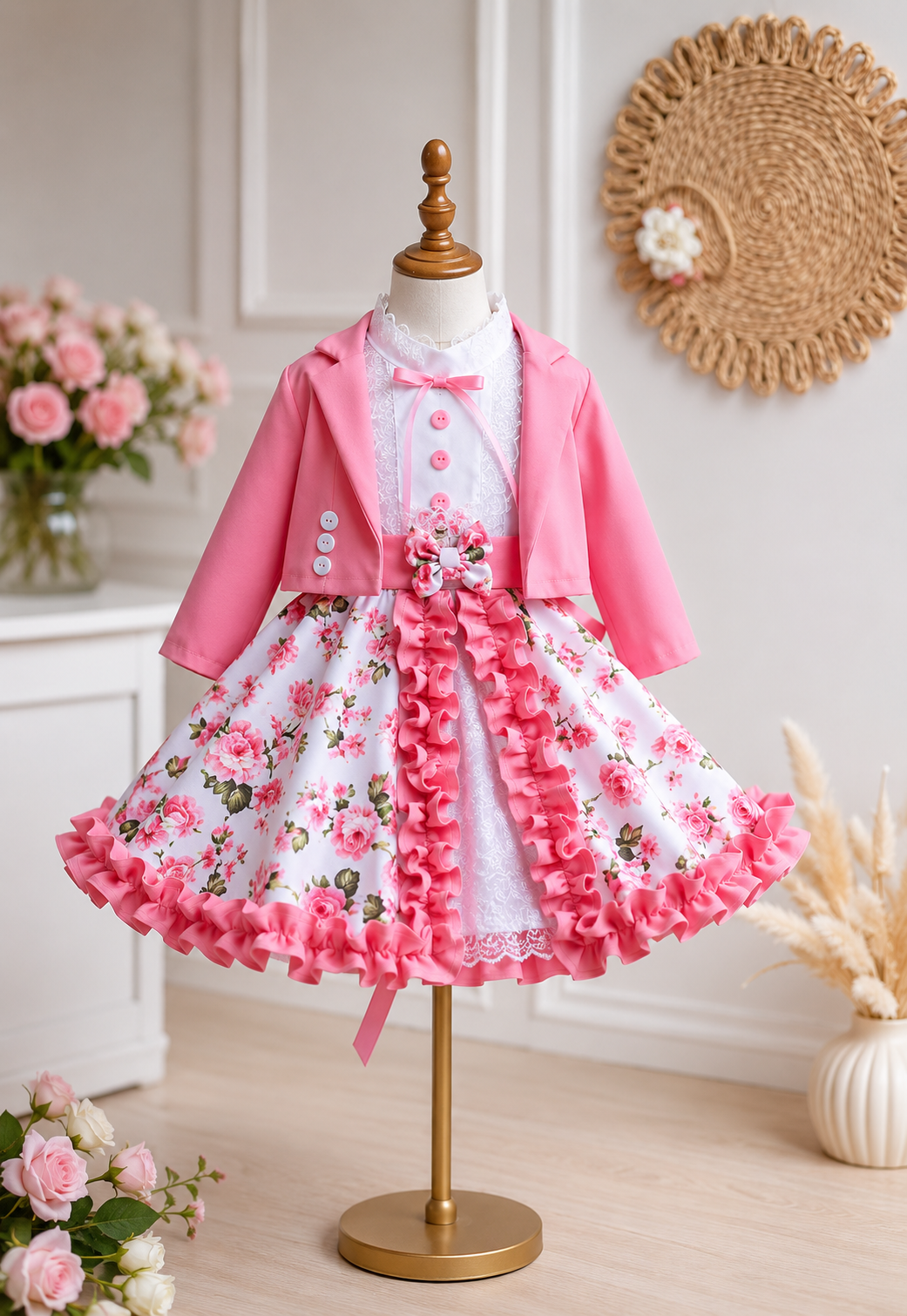 Vestido Huasita elegante con chaqueta