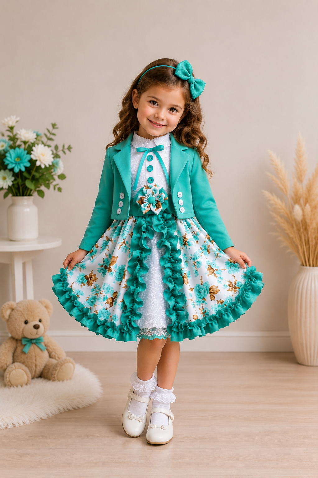 Vestido Huasita elegante + chaqueta
