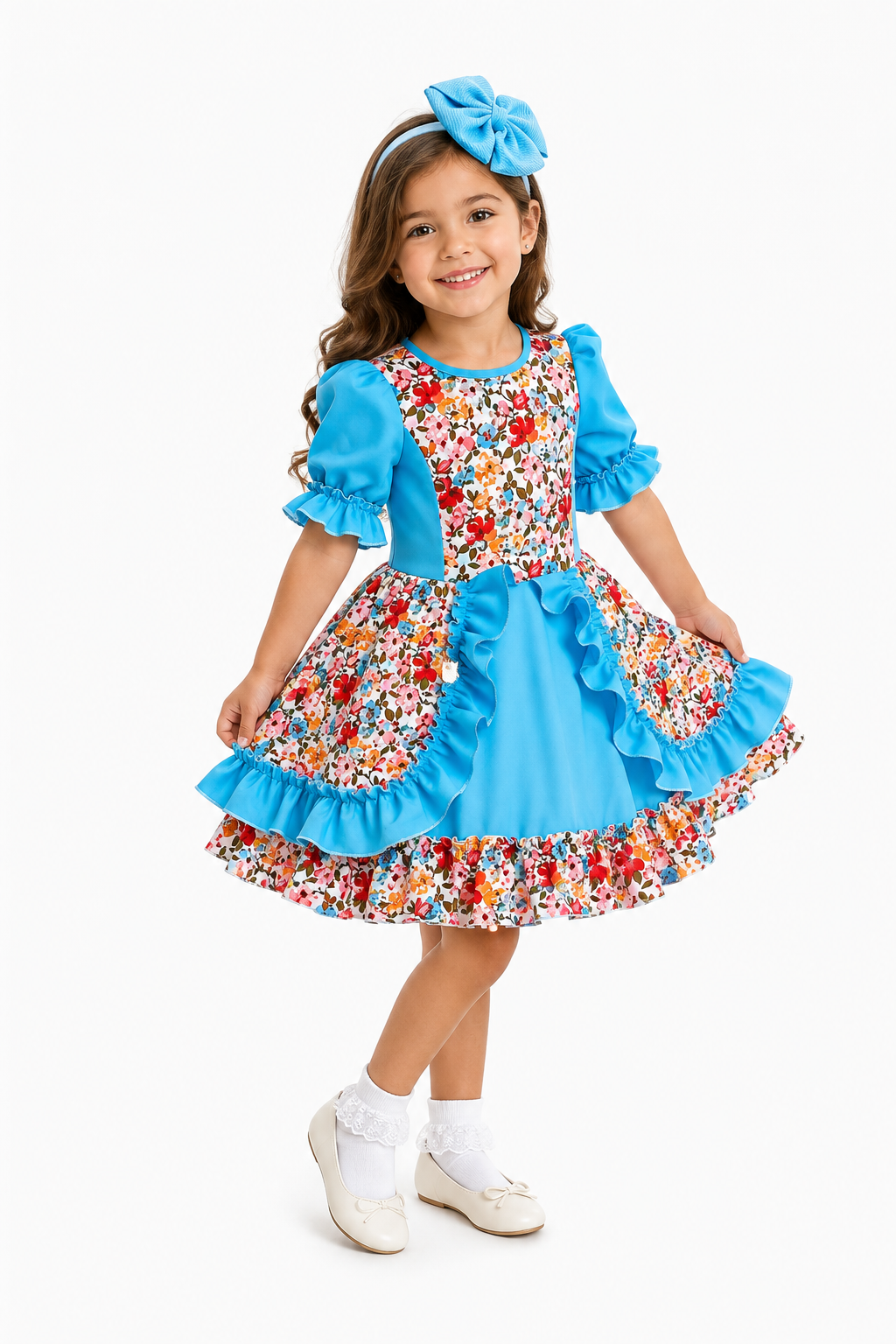 Vestido Huasita con falso
