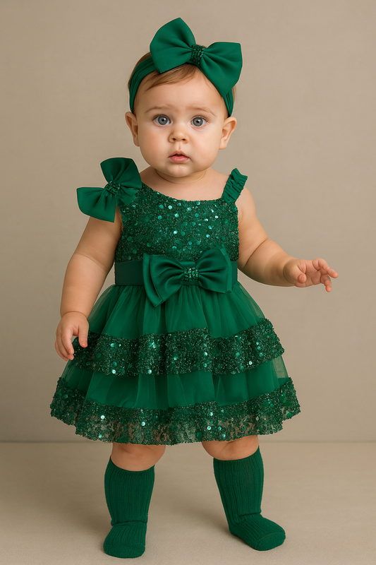 Vestido lujo Lucia verde