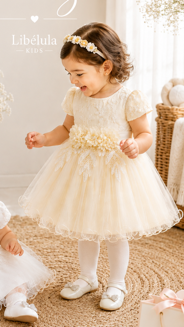 Vestido Annie crema