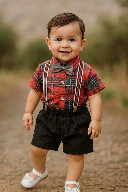 Conjunto niño cuadrille