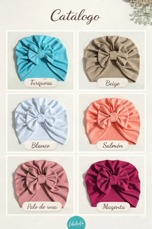 Baby Box turbantes sienna algodon