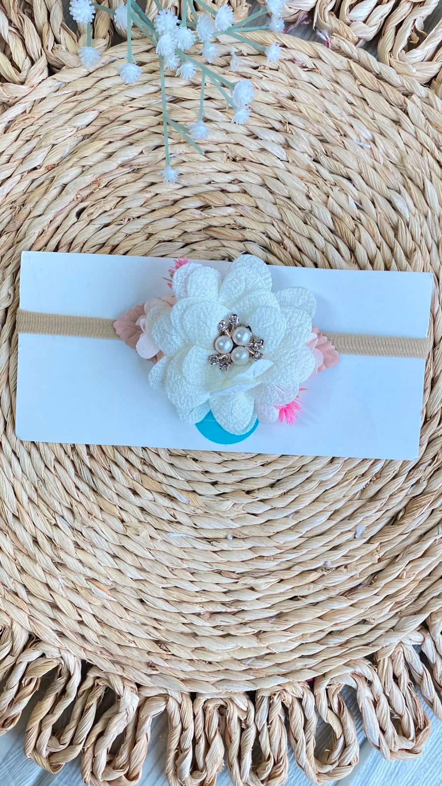 Diadema flores bebé
