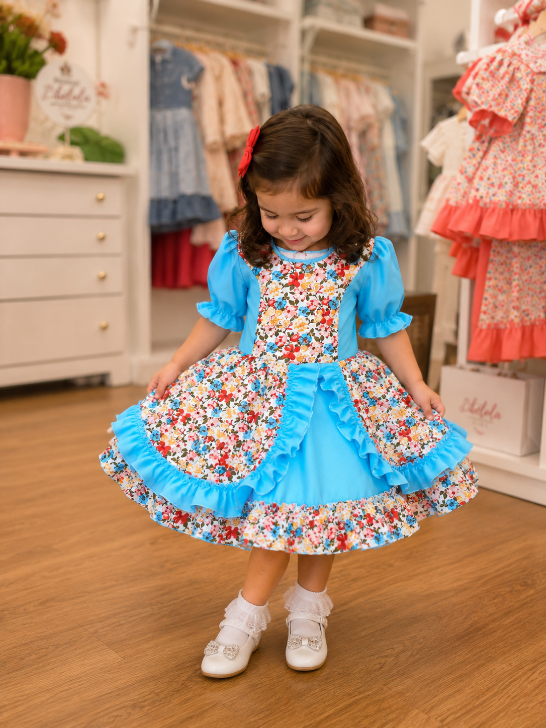 Vestido Huasita con falso