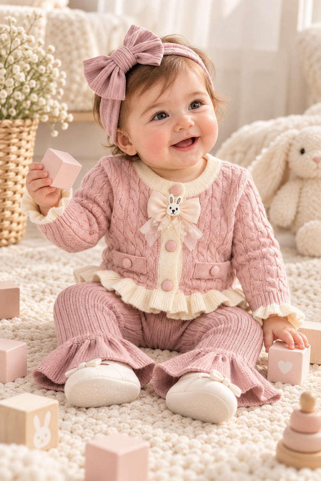 Conjunto tejido flare hipoalergenico