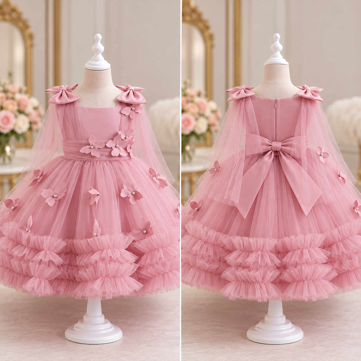 Vestido gala lujo magnolia
