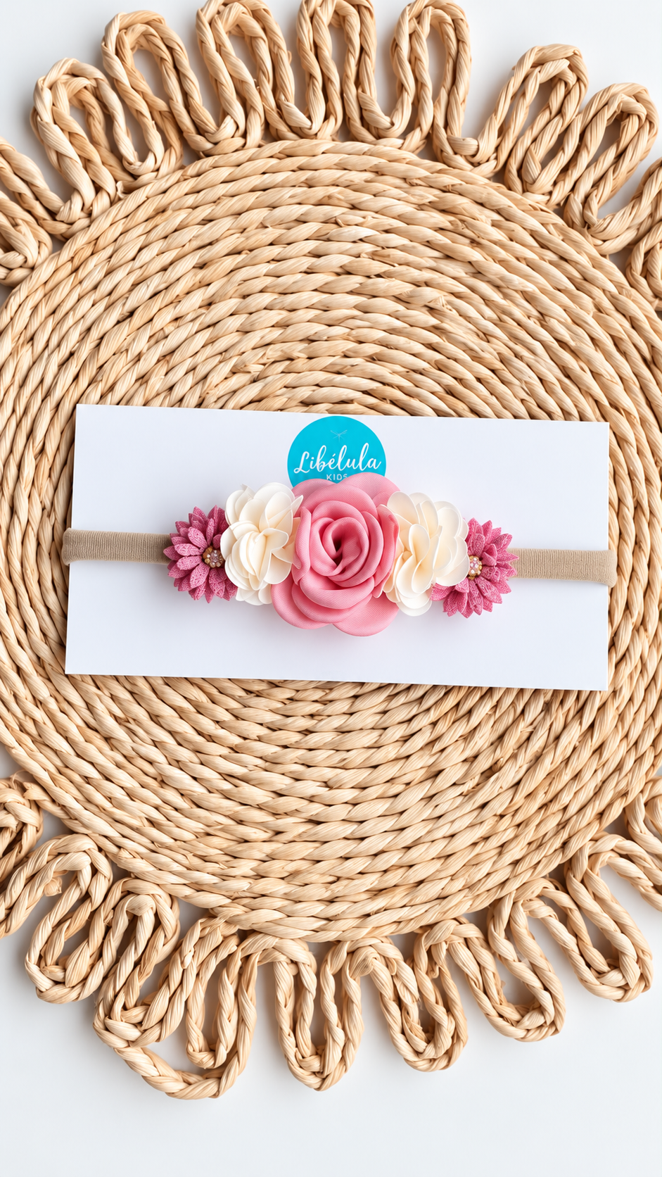 Diadema flores bebé