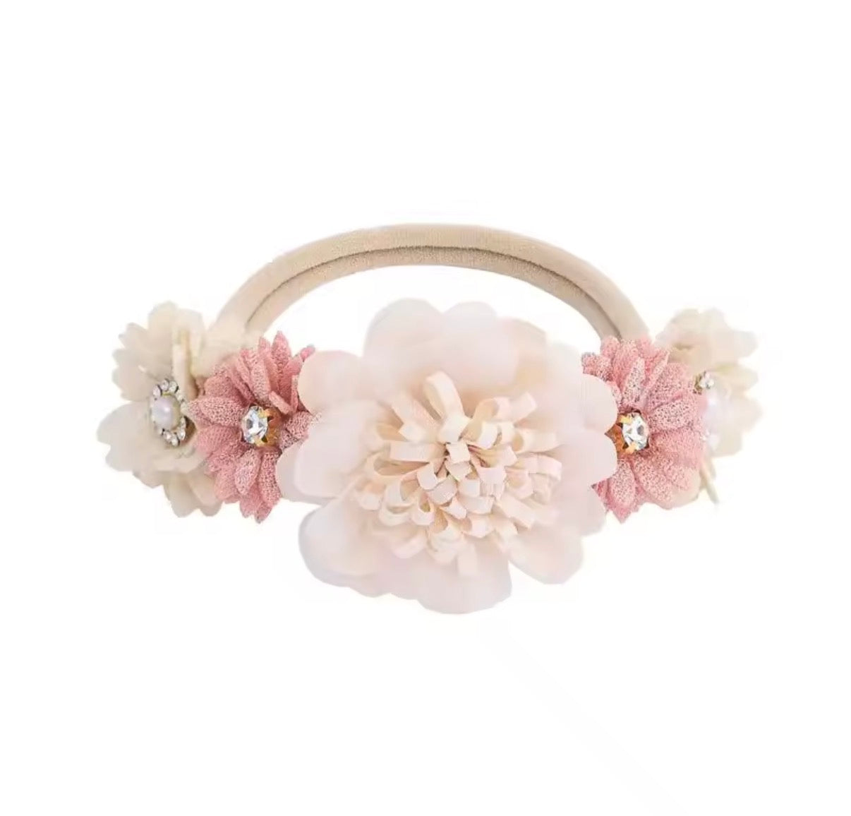 Diadema flores bebé