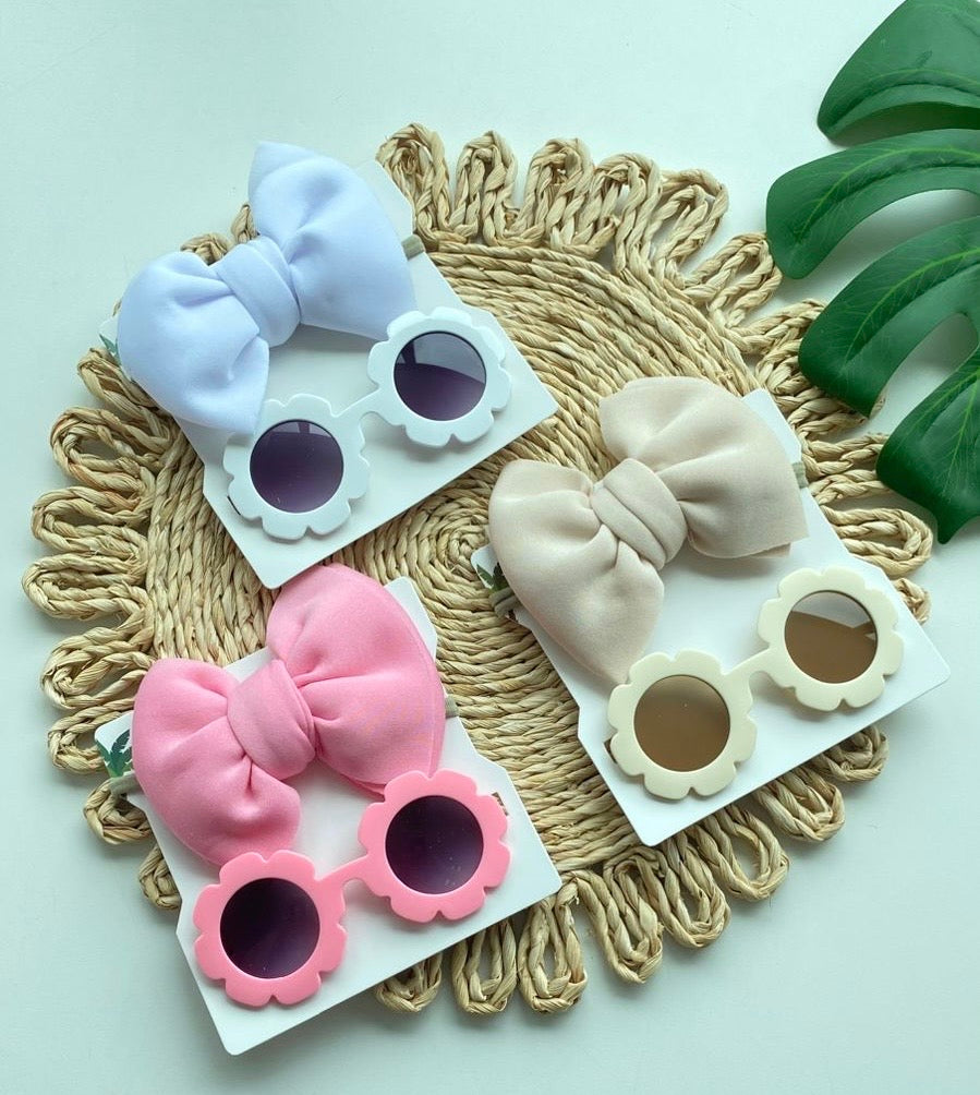 Set lentes flor  + diadema