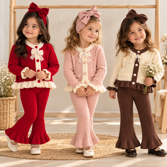 Conjunto tejido flare hipoalergenico