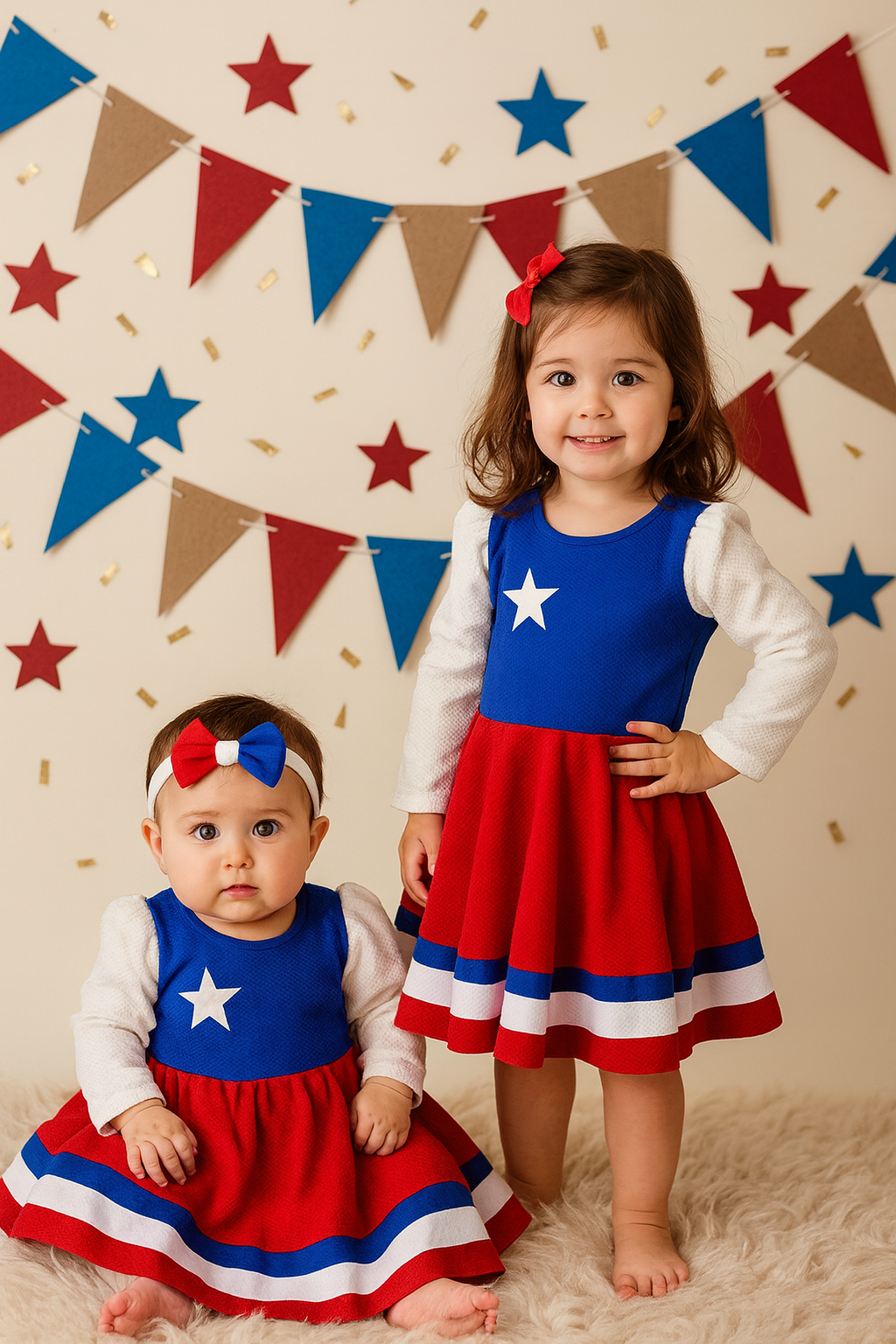 Conjunto Fiestas patrias huasita bandera
