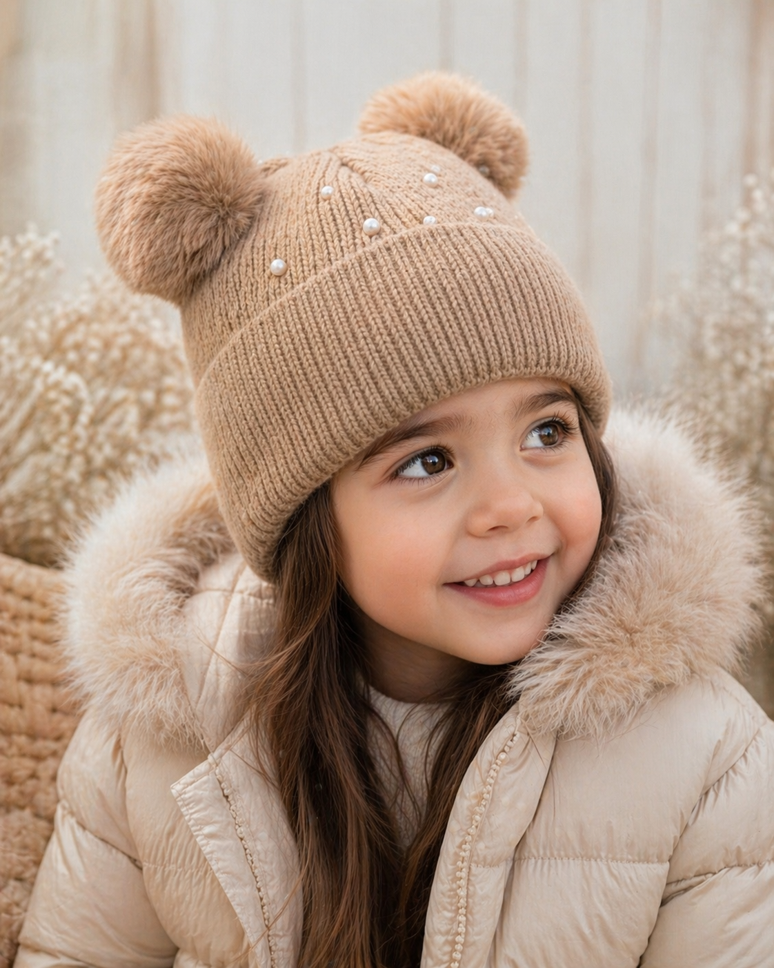 Gorritos térmicos perlas niña