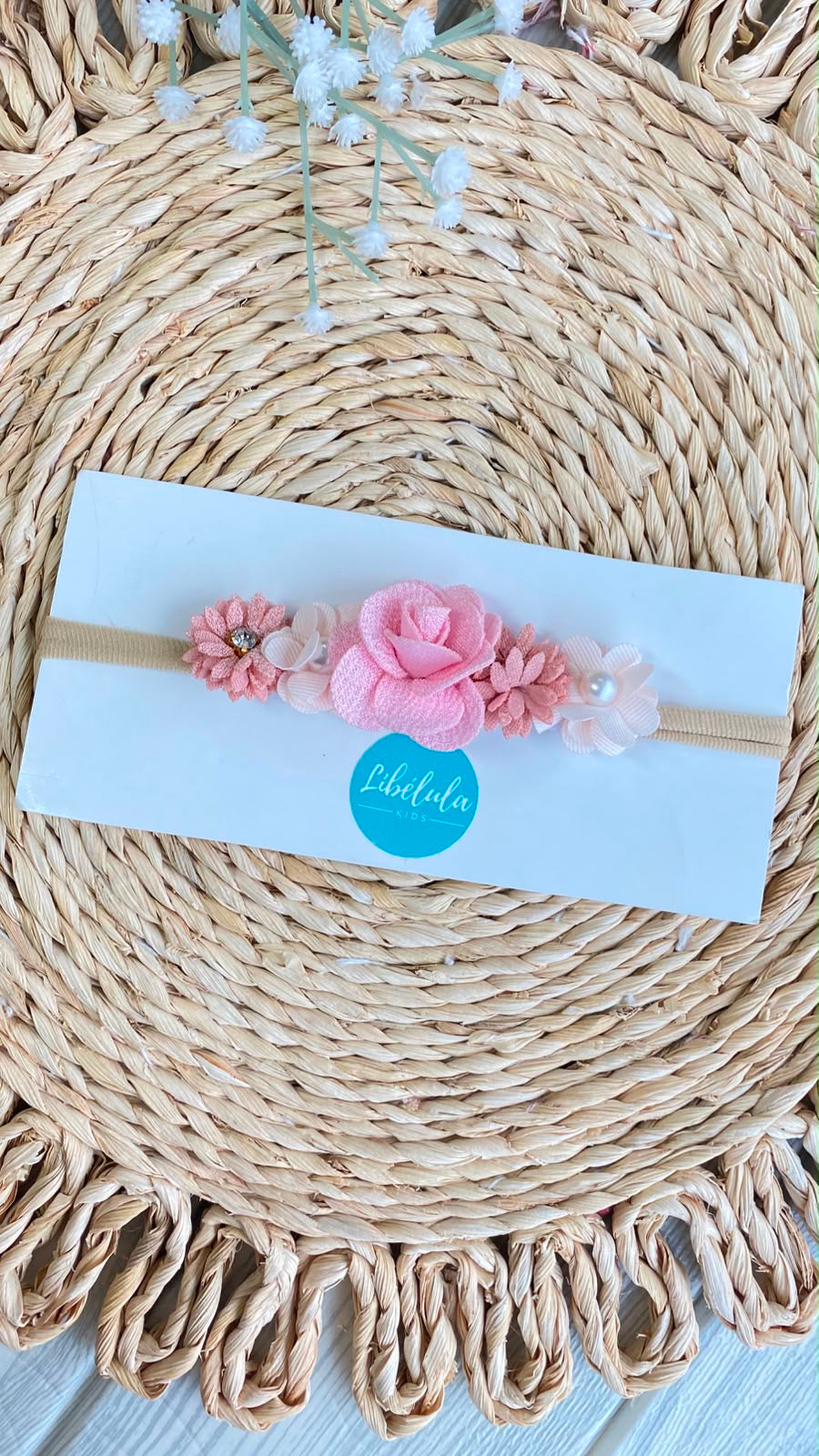 Diadema flores bebé