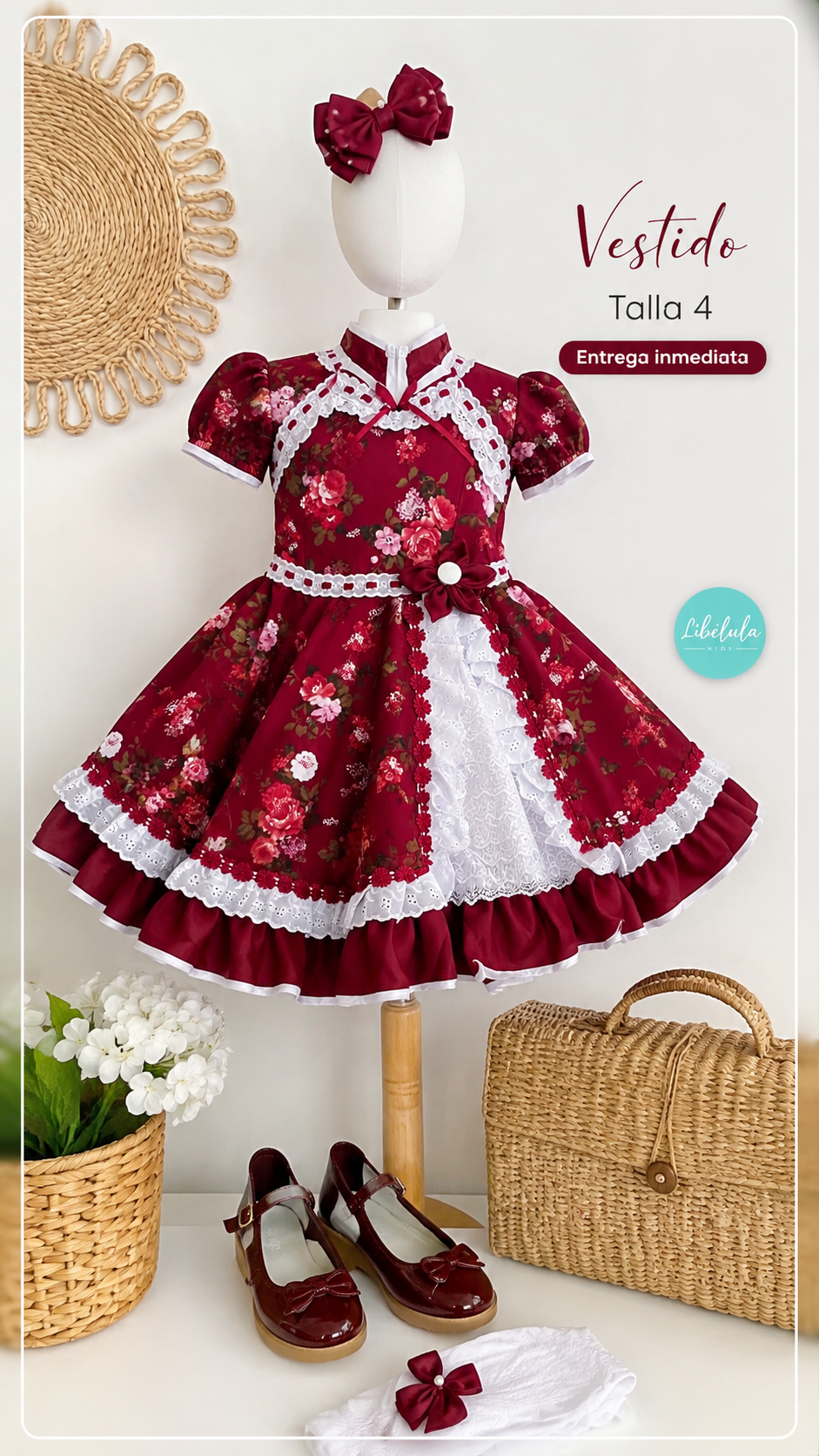 Vestido Huasita rojo