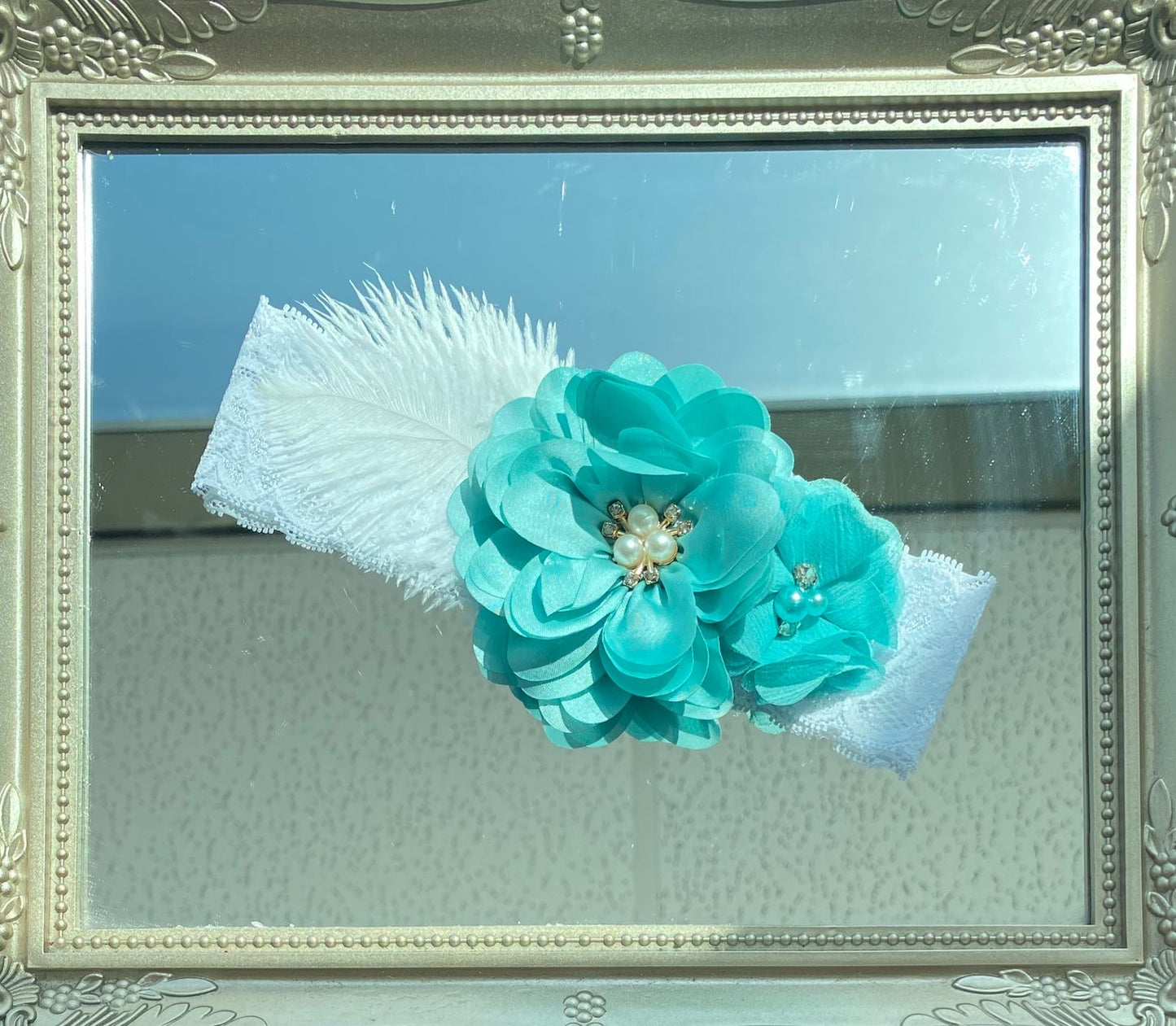 Diademas de gala plumas colores