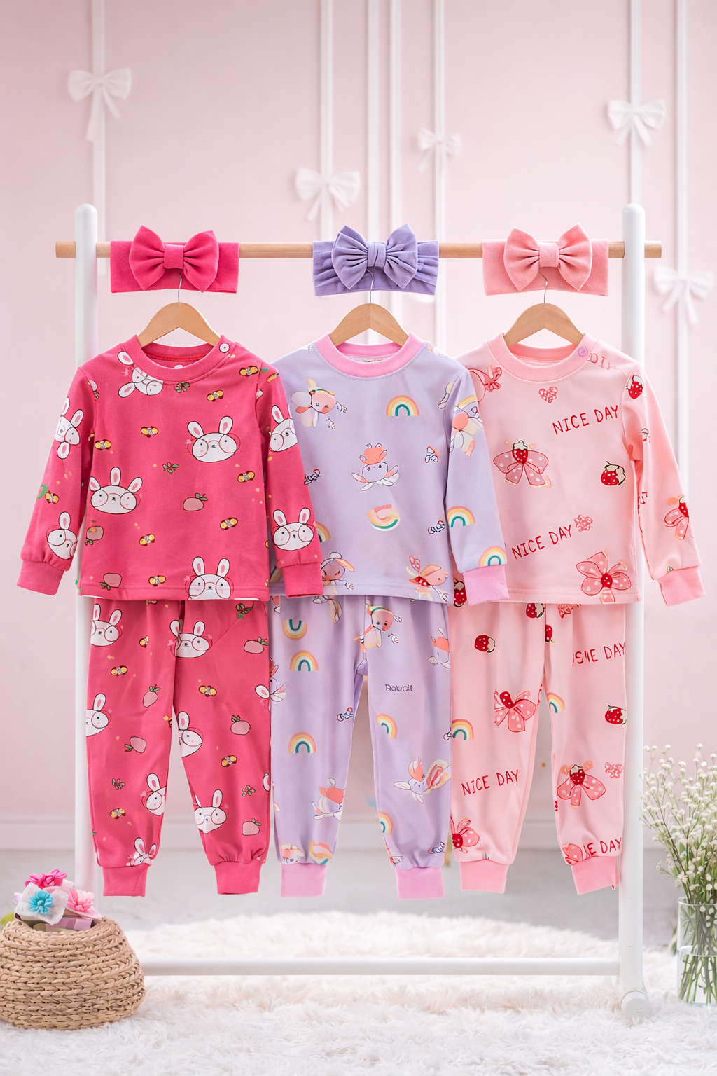 Pijamas niña térmicas micropolar 1 a 8 años