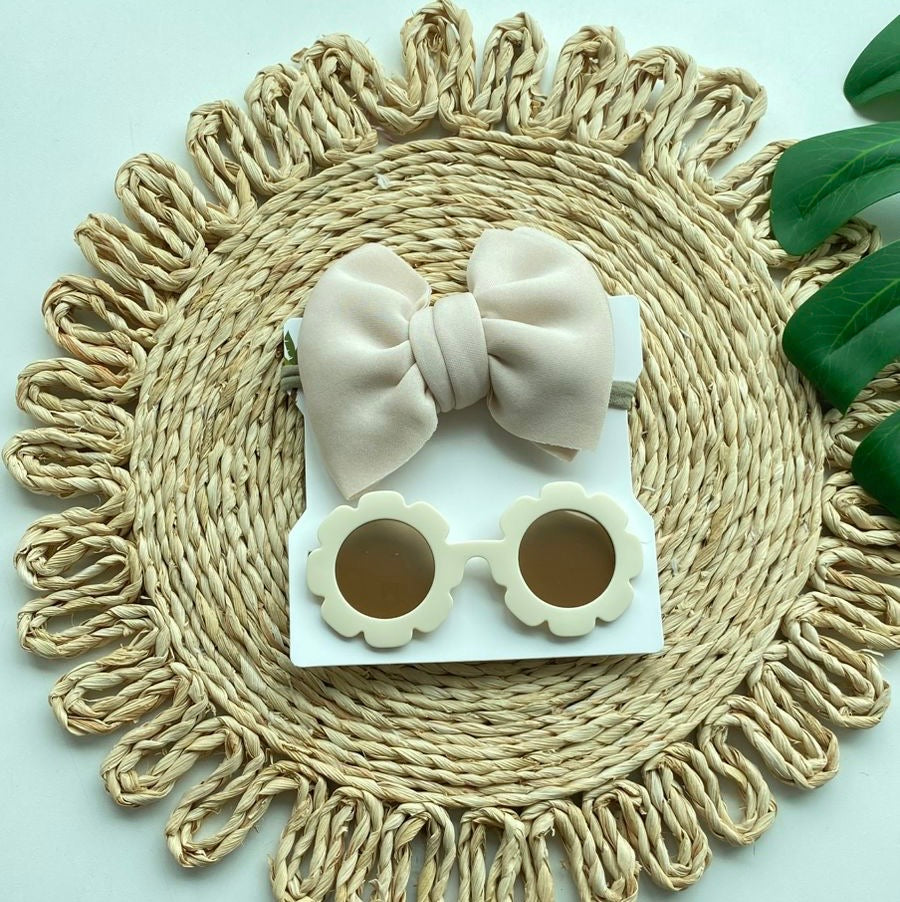 Set lentes flor  + diadema