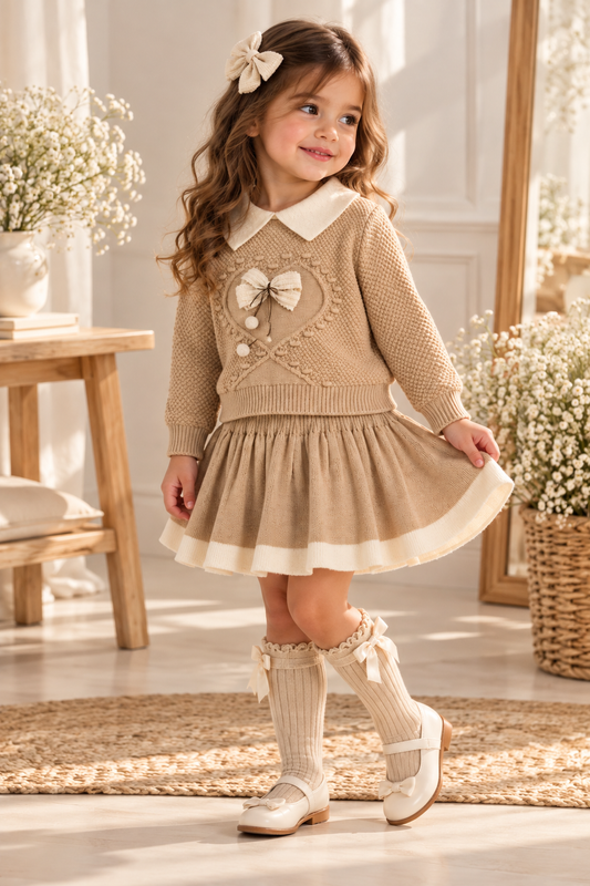 Set tejido hipoalergenico falda + sweatter