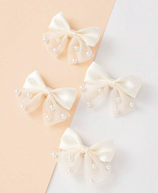 Pinches Pat crema con perlas