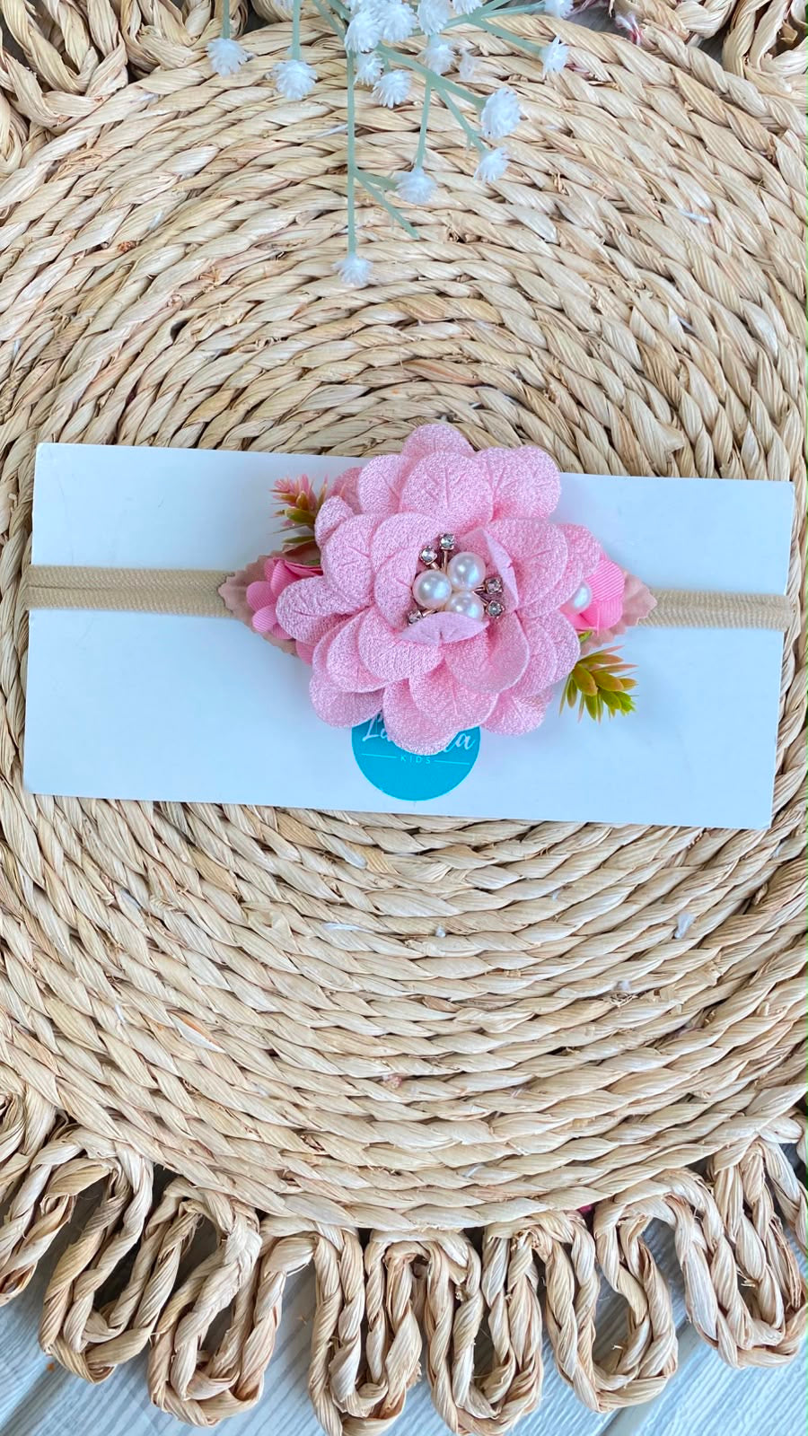 Diadema flores bebé