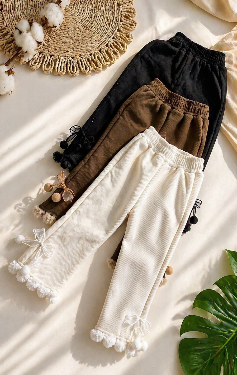 Pantalón térmico pompones
