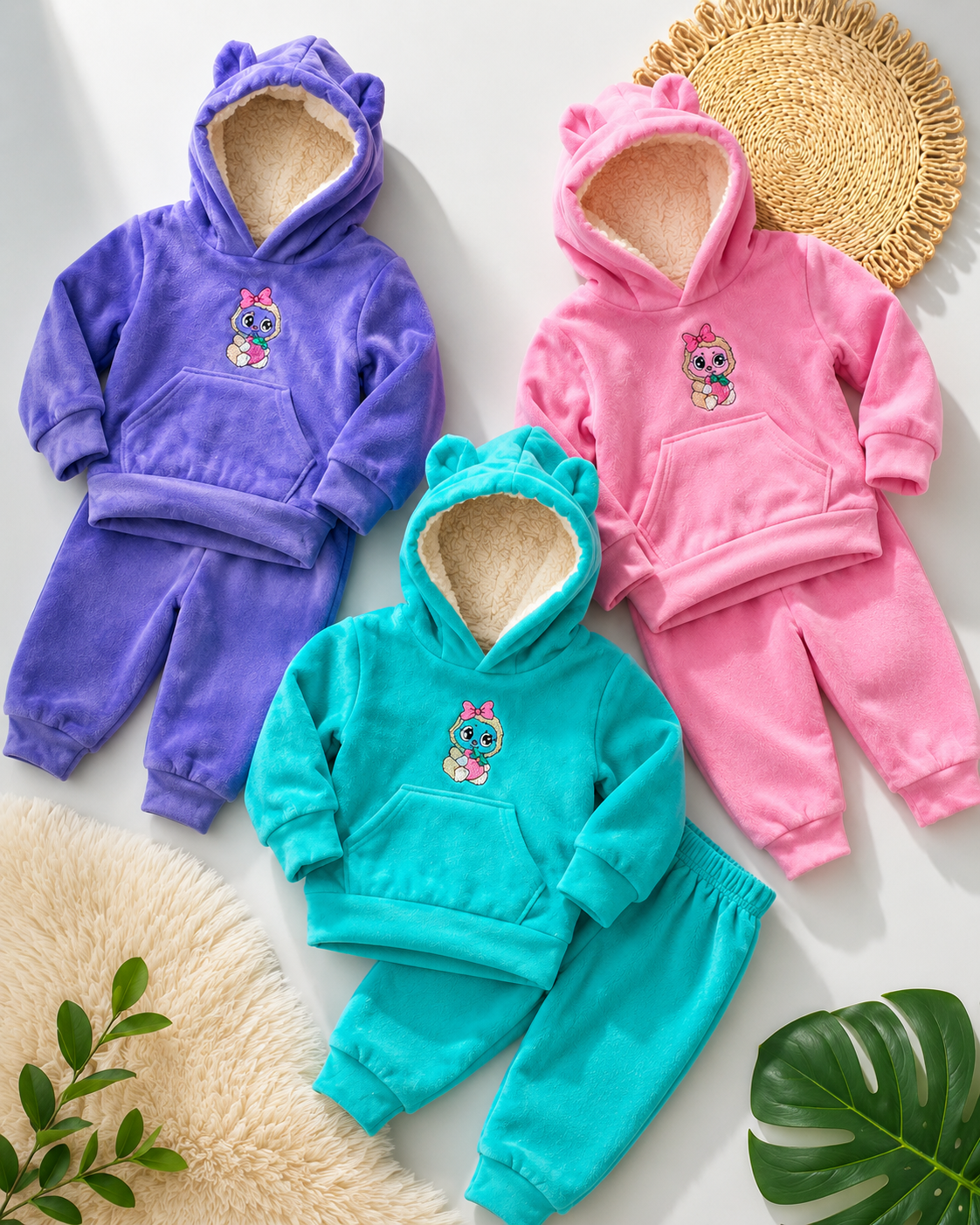Conjunto Térmico Infantil Forrado en Chiporro con gorro