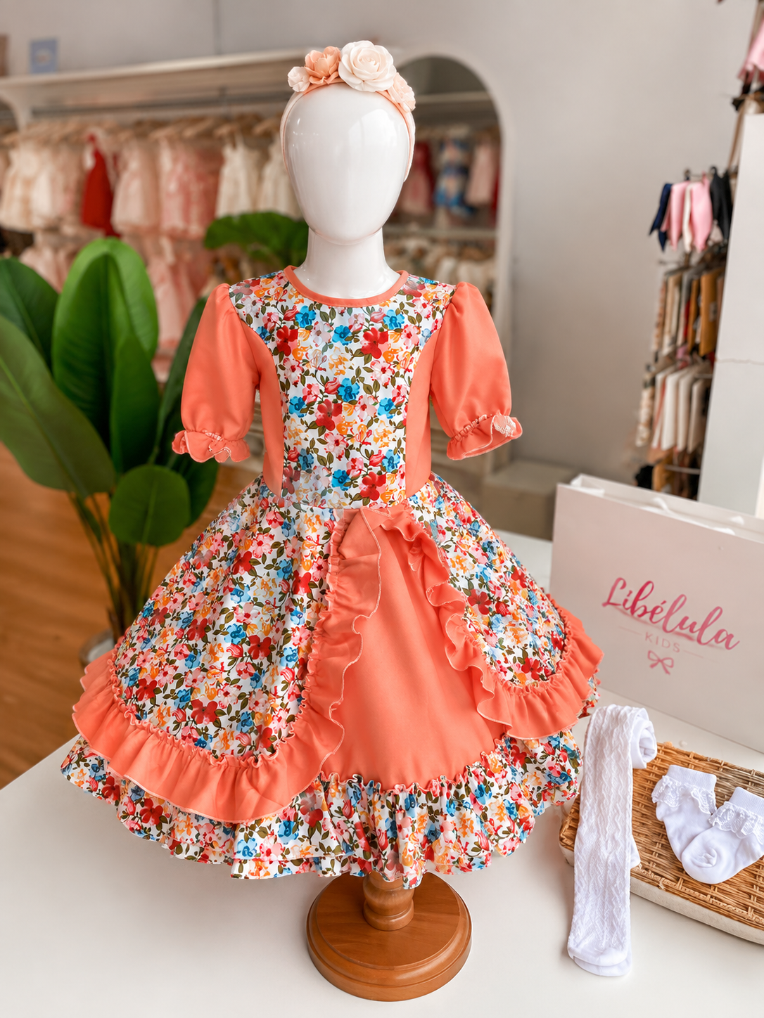 Vestido  Huasita con falso