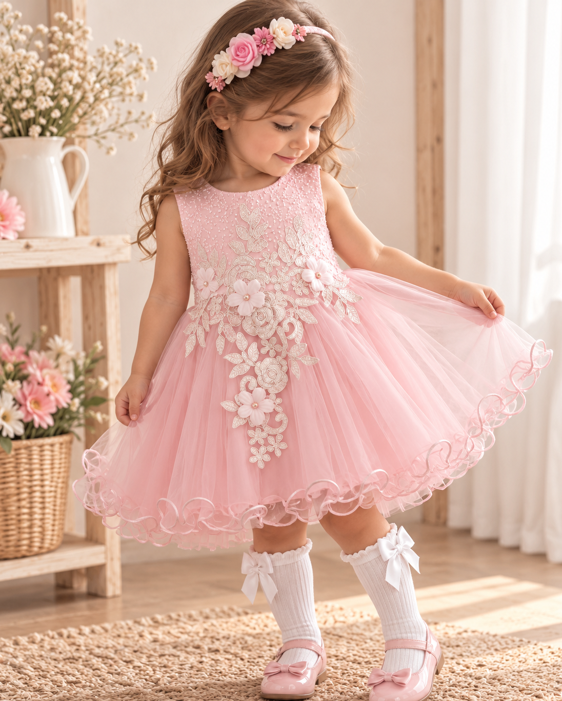 Vestido gala Isabella rosado