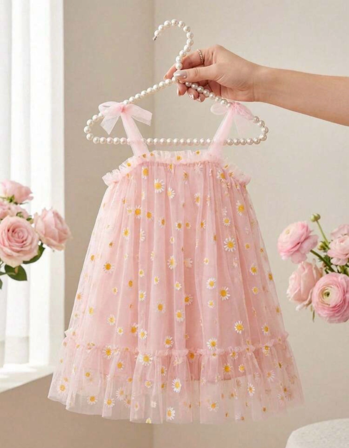 Vestido Rosie margaritas rosa