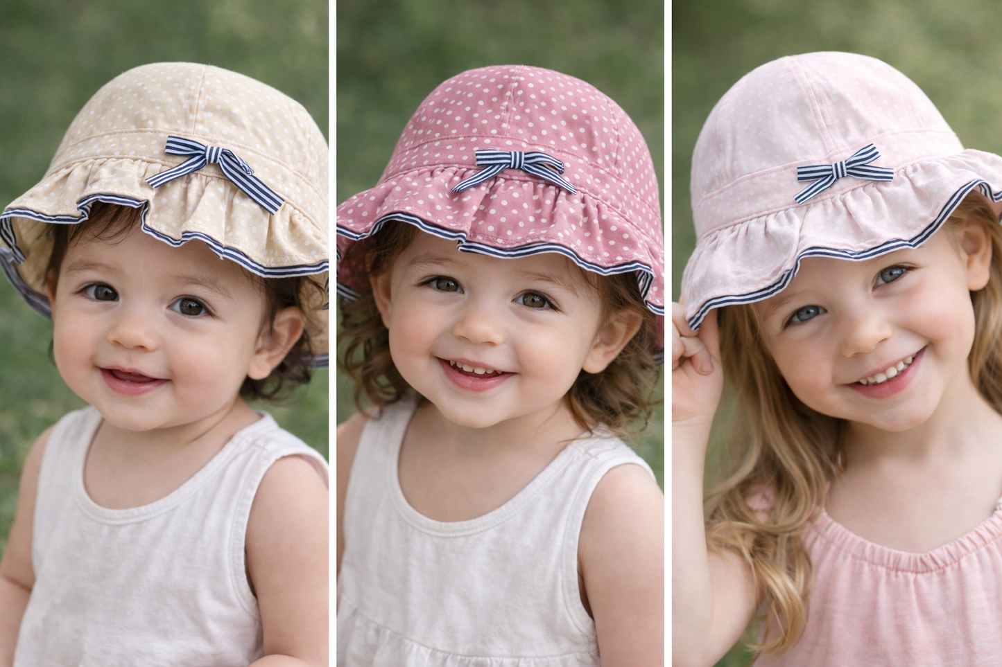 Sombreros niña pompom