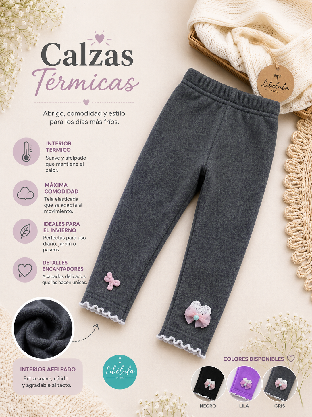 Calzas térmicas forradas