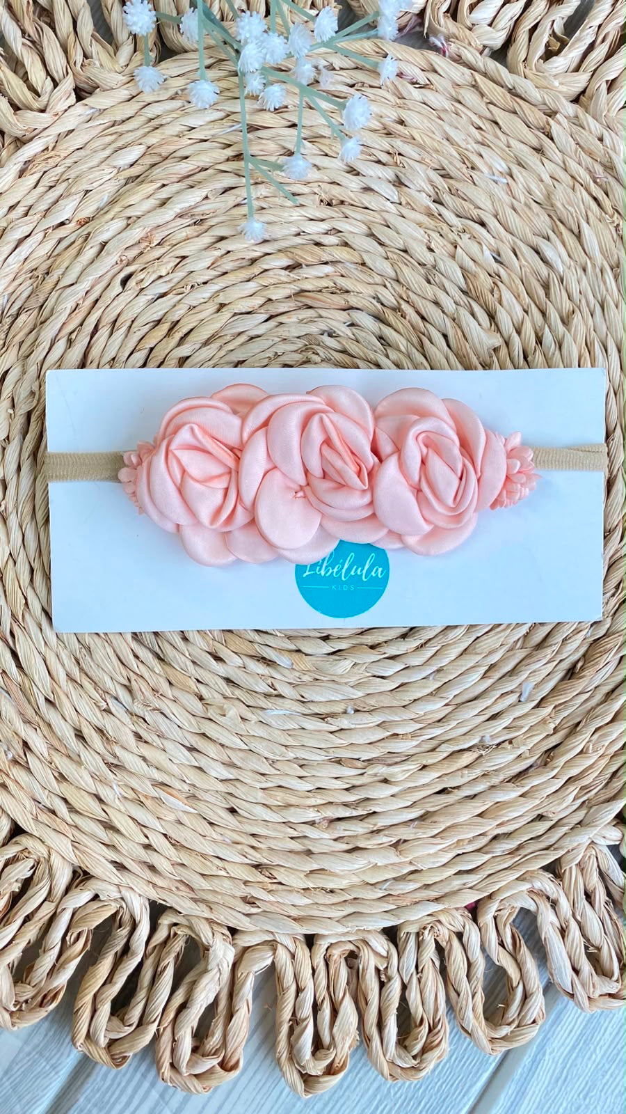 Diadema flores bebé