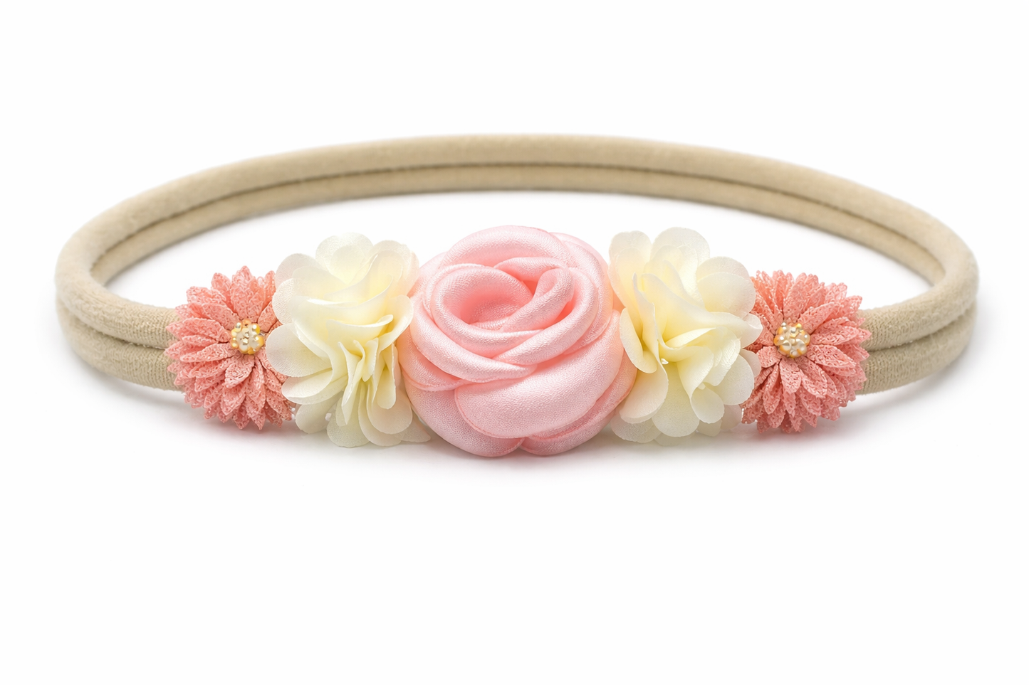 Diadema flores bebé