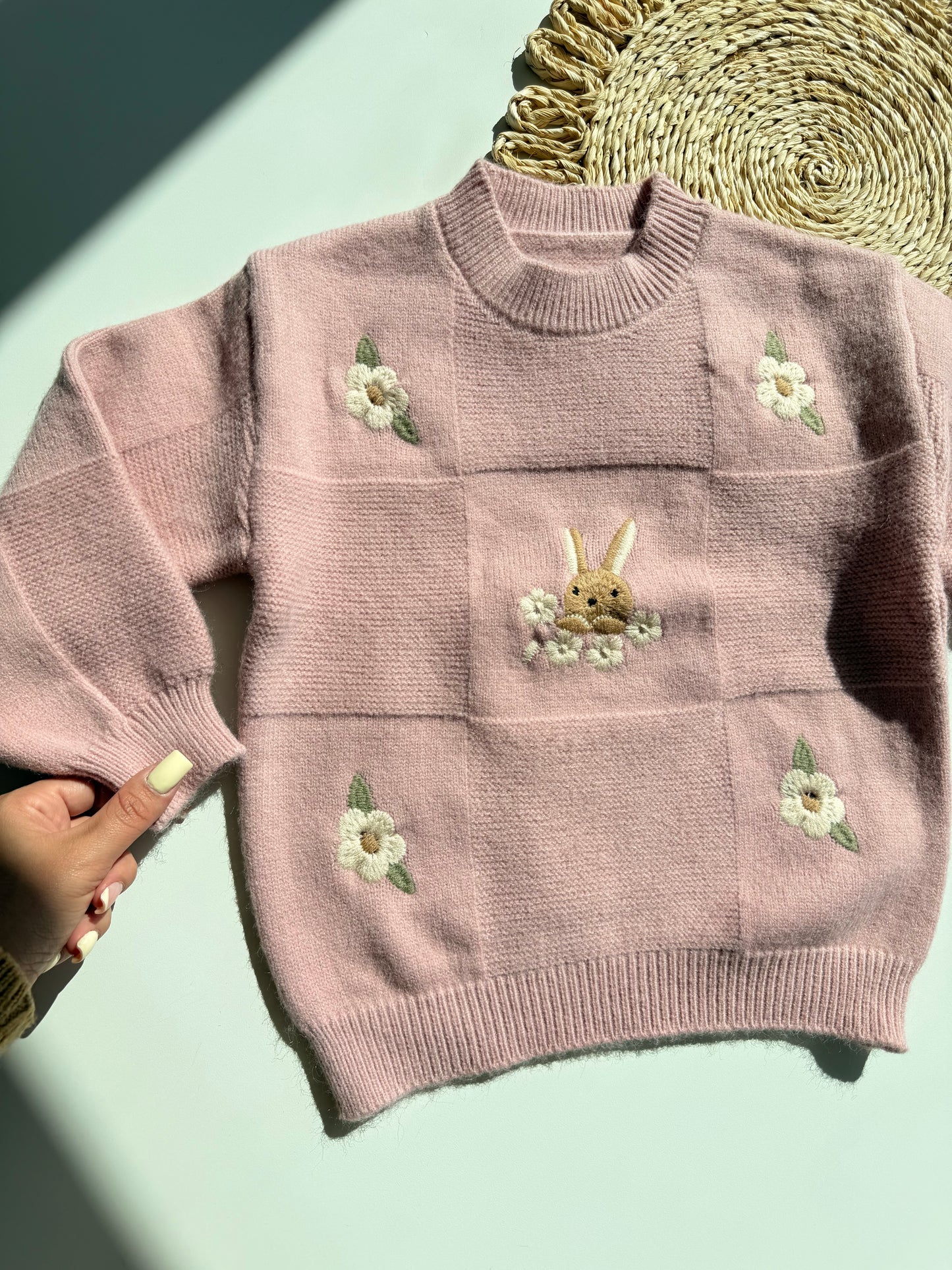 Chaleco tejido conejito hipoalergenico