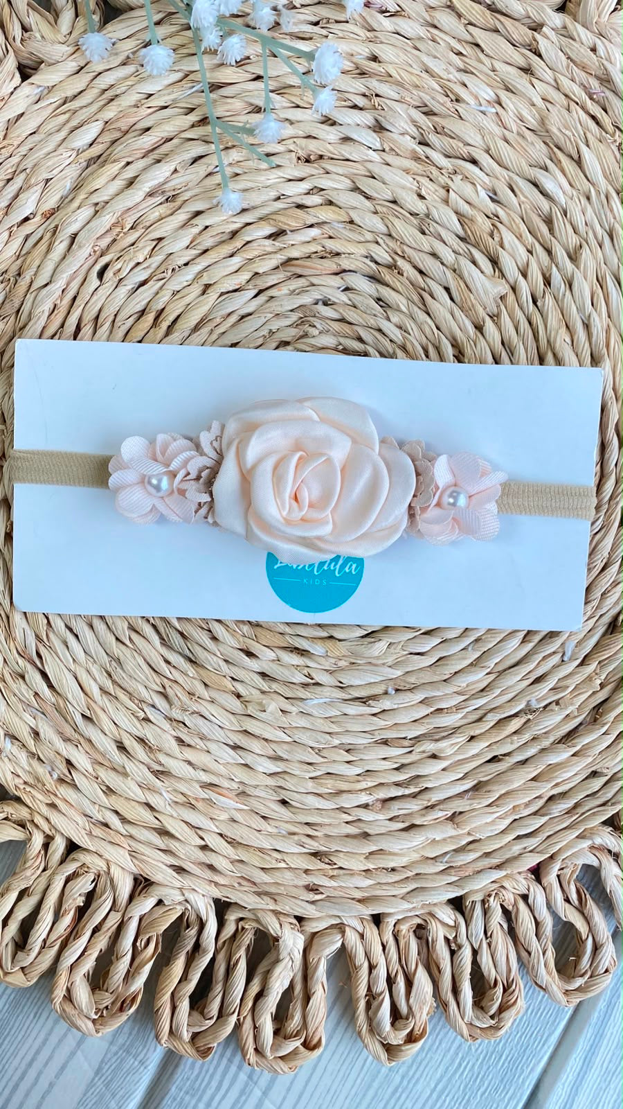 Diadema flores bebé