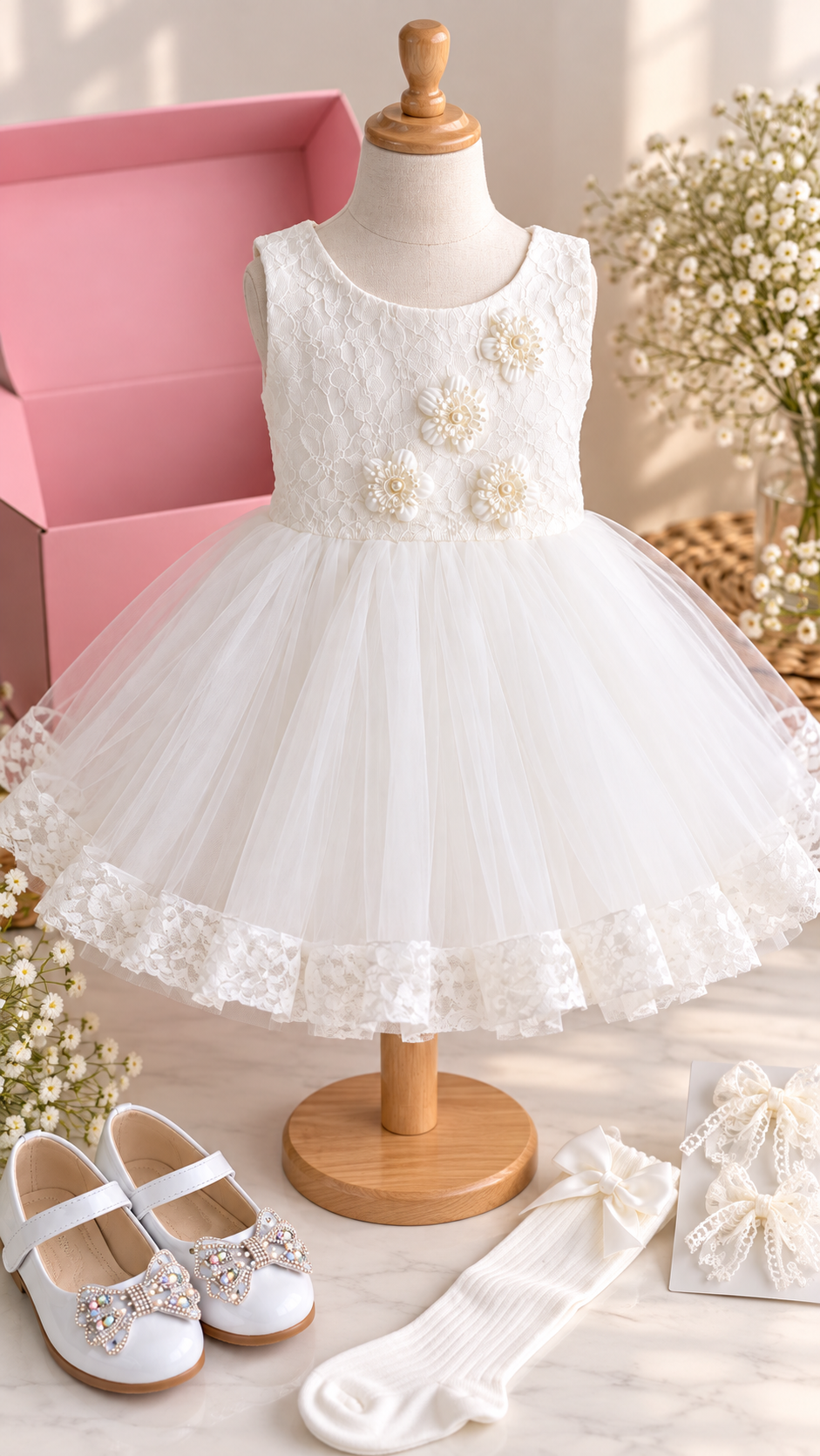 Vestido gala Sofía blanco
