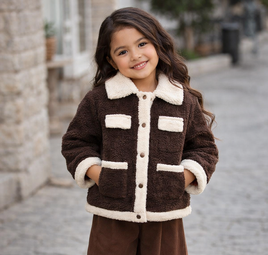 Chaqueta teddy aviadora mocka