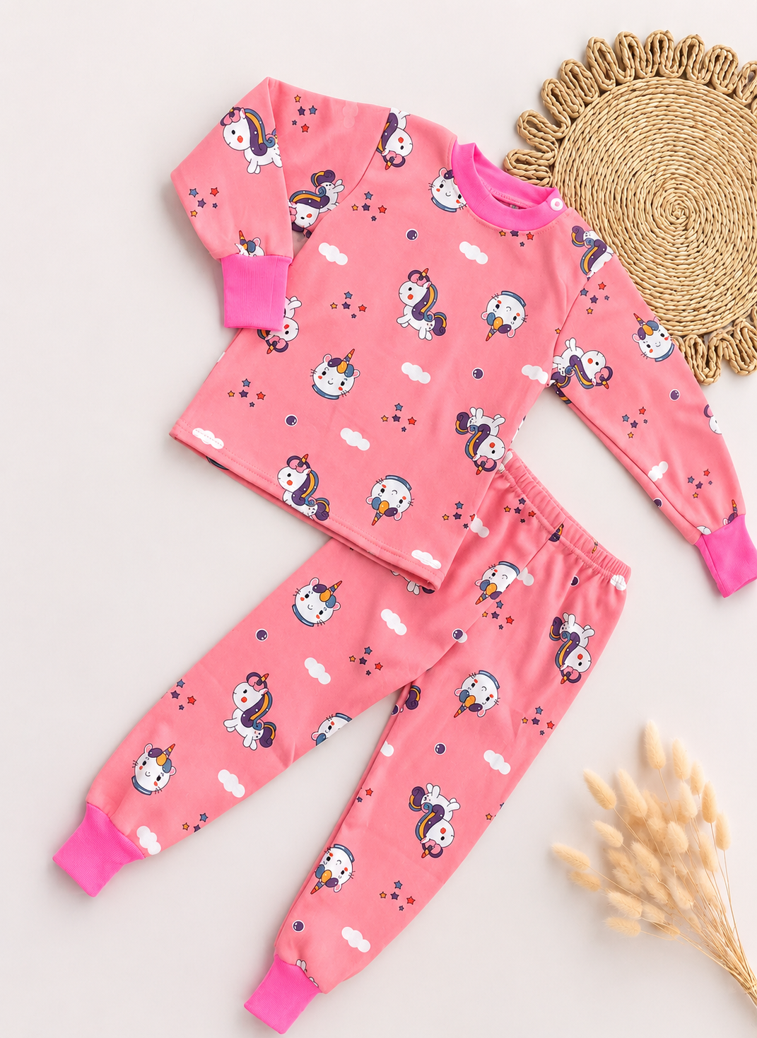Pijamas niña térmicas micropolar 1 a 8 años