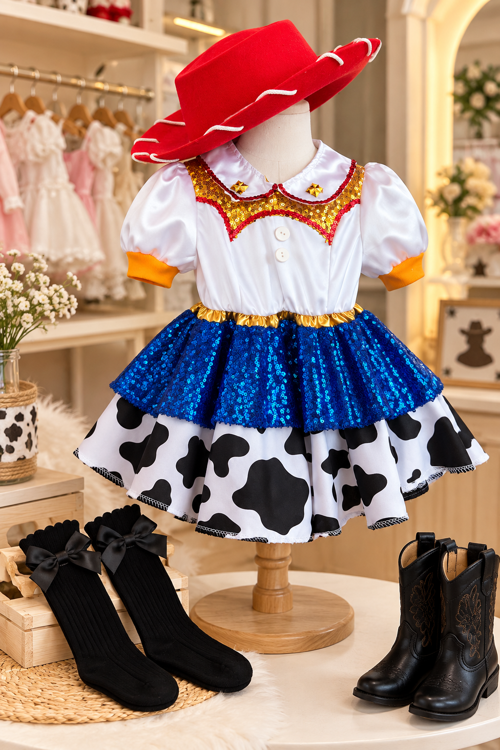 Disfraz Vaquera Jessie para Niña – Halloween | 2 Piezas